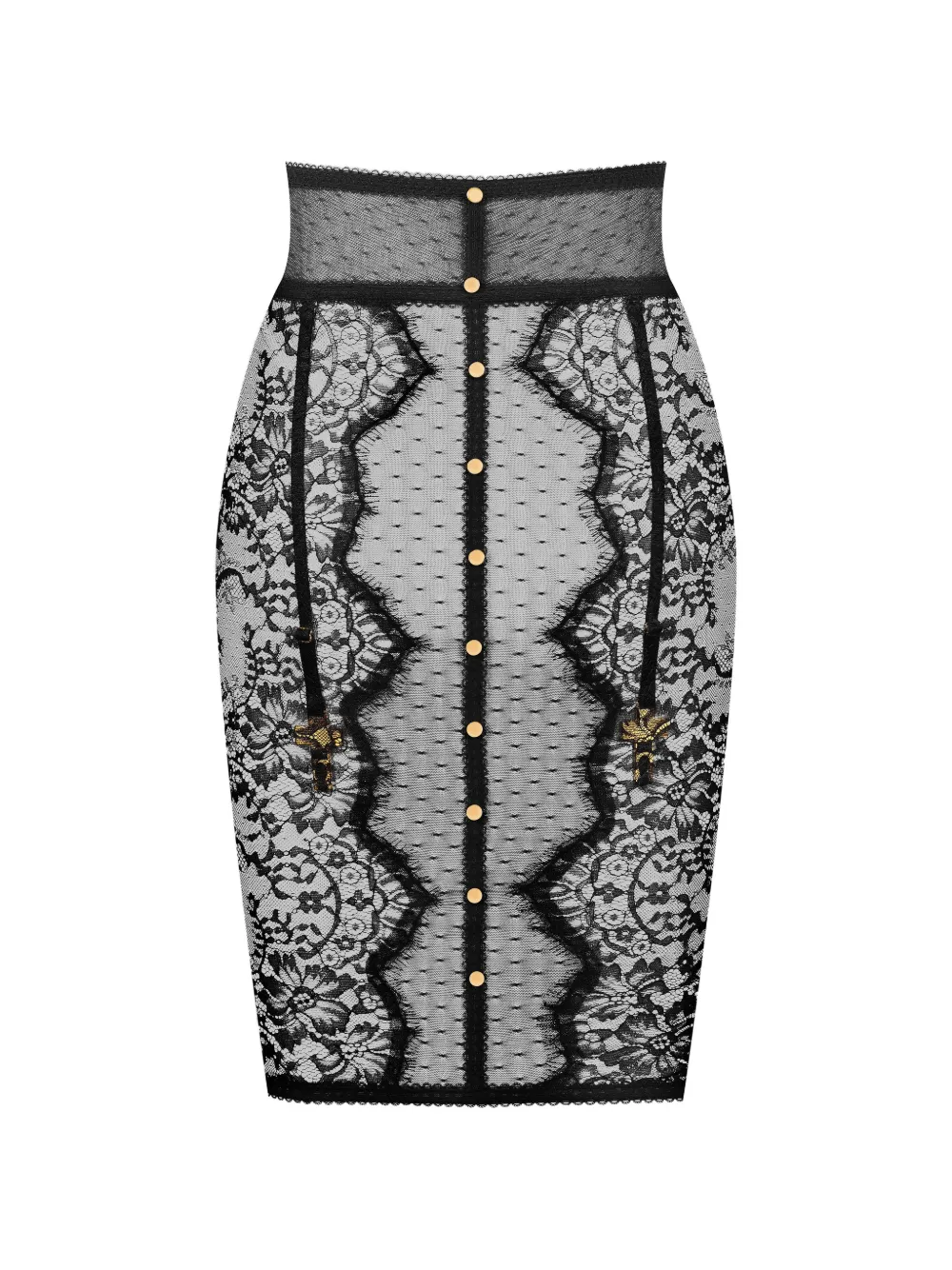 SCANDALE Inspiration Divine pencil slip skirt Zwart