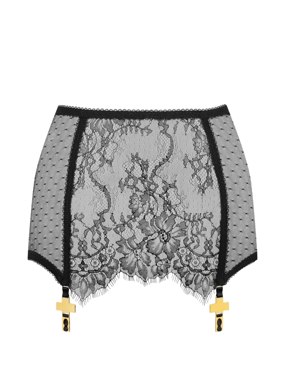 SCANDALE Inspiration Divine lace mini skirt Zwart