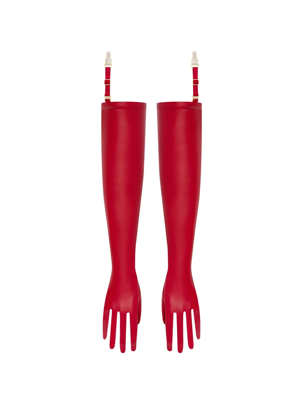 SCANDALE gants d’opéra Inspiration Divine en cuir - Rouge SCANDALE gants d’opéra Inspiration Divine en cuir - Rouge