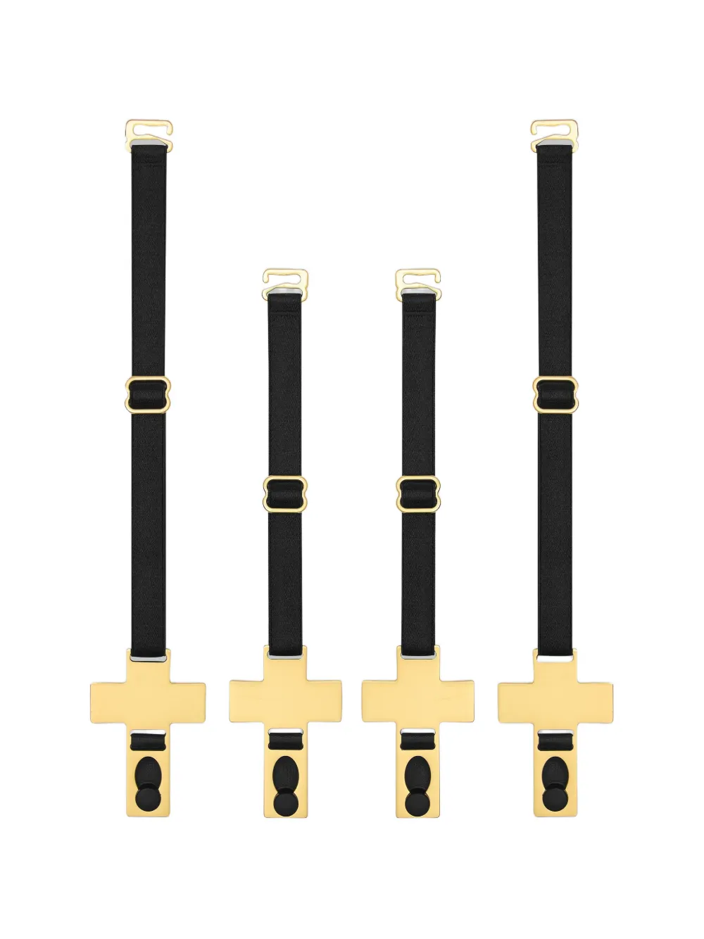 SCANDALE Inspiration Divine cross suspenders - Nero