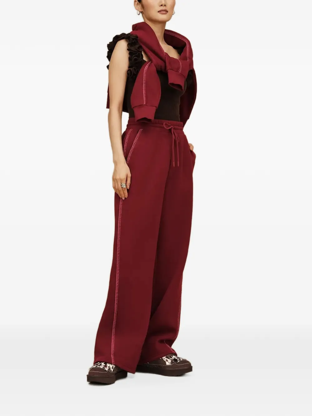 UGG Classic straight-leg pants Rood