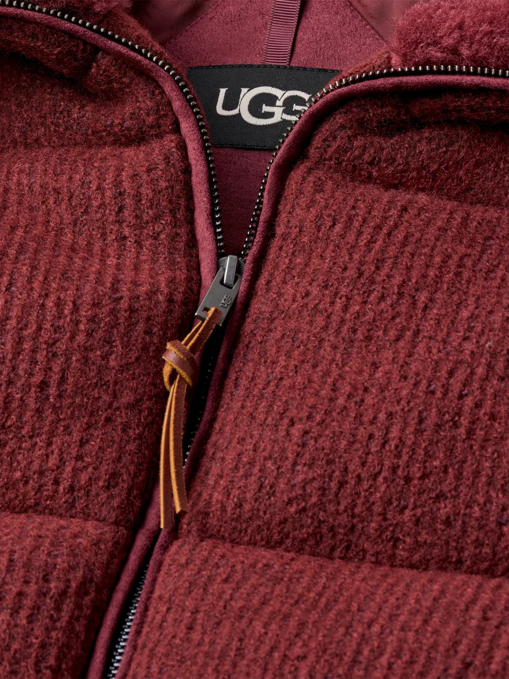 UGG Vareta knit puffer jacket Rood