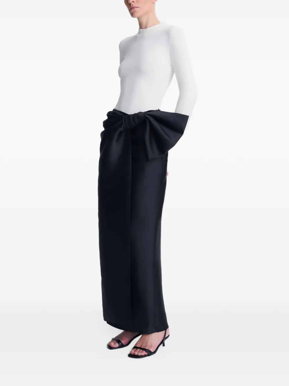 SIMKHAI Coralyne bow-detail gown Zwart