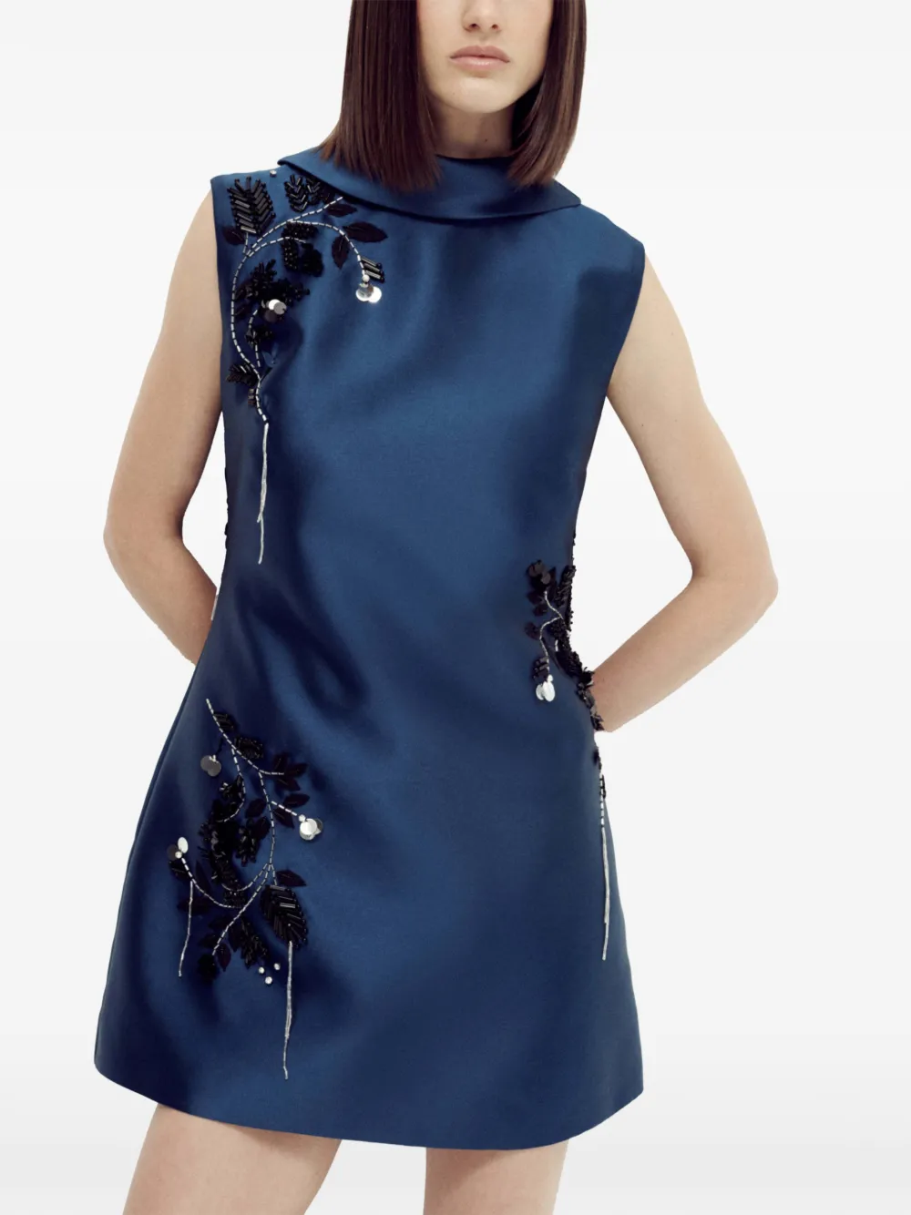 SIMKHAI Renza sleeveless mini dress Blauw