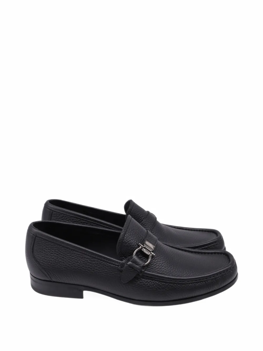 Ferragamo Pre-Owned Grandioso Gancini bit loafers - Nero