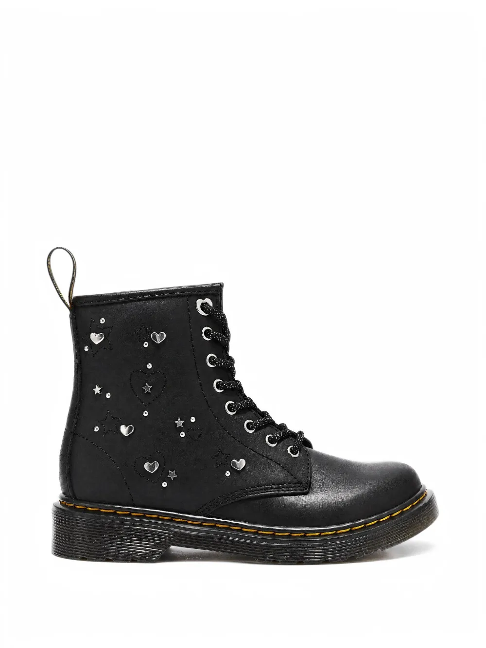 Dr. Martens Kids 1460 HS Wyoming leather boots - Nero