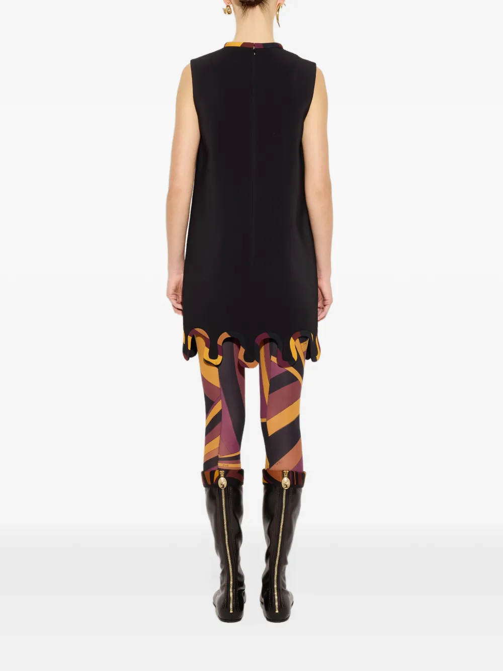PUCCI Cady dress with printed details Zwart