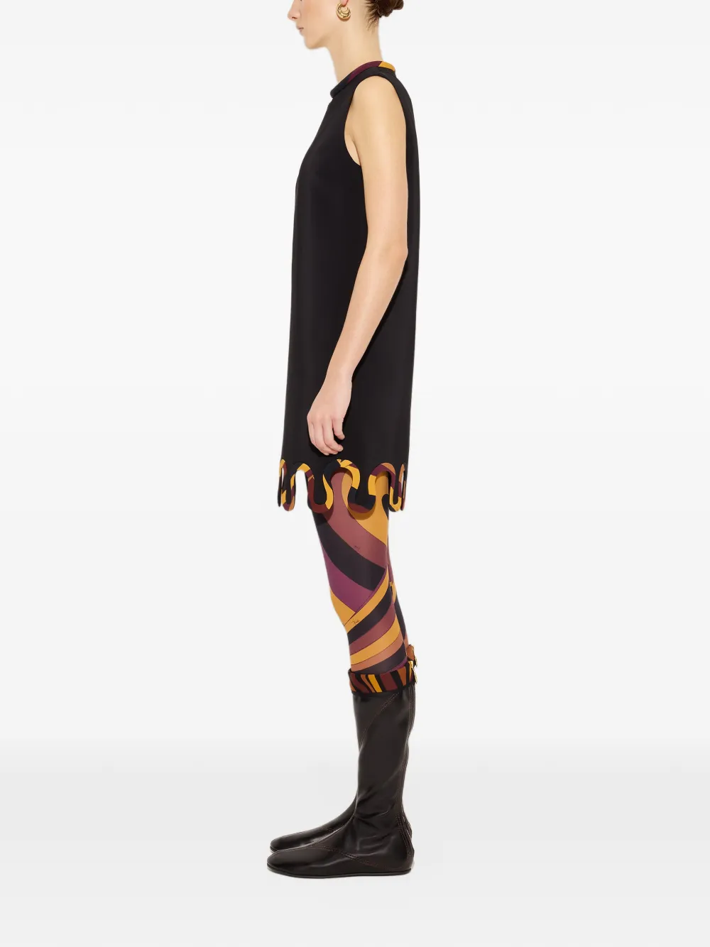 PUCCI Cady dress with printed details Zwart