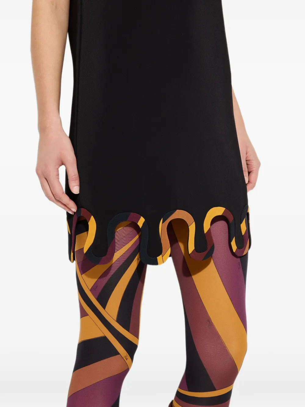 PUCCI Cady dress with printed details Zwart