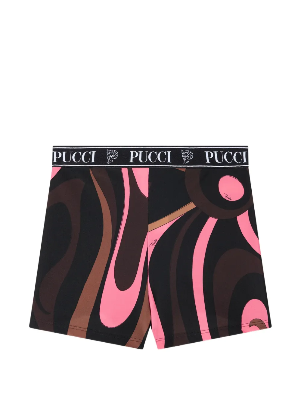 PUCCI Marmo-print cycling shorts Zwart