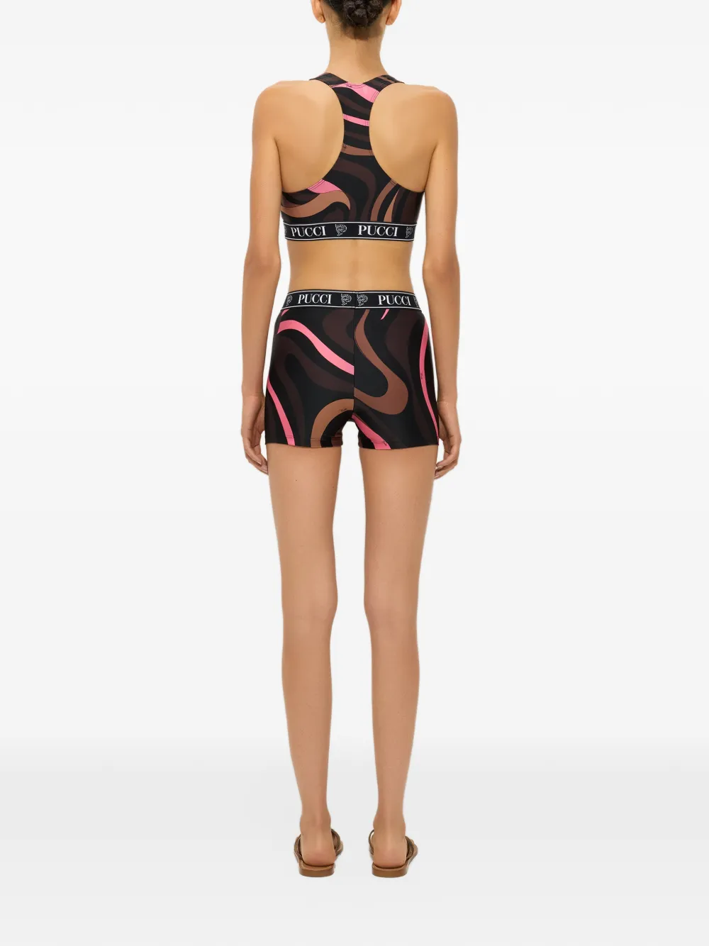 PUCCI Marmo-print cycling shorts Zwart