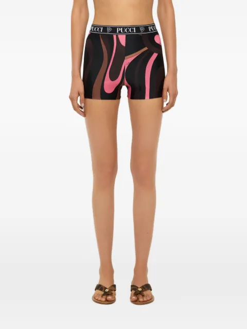 PUCCI culotte de ciclismo con estampado Marmo