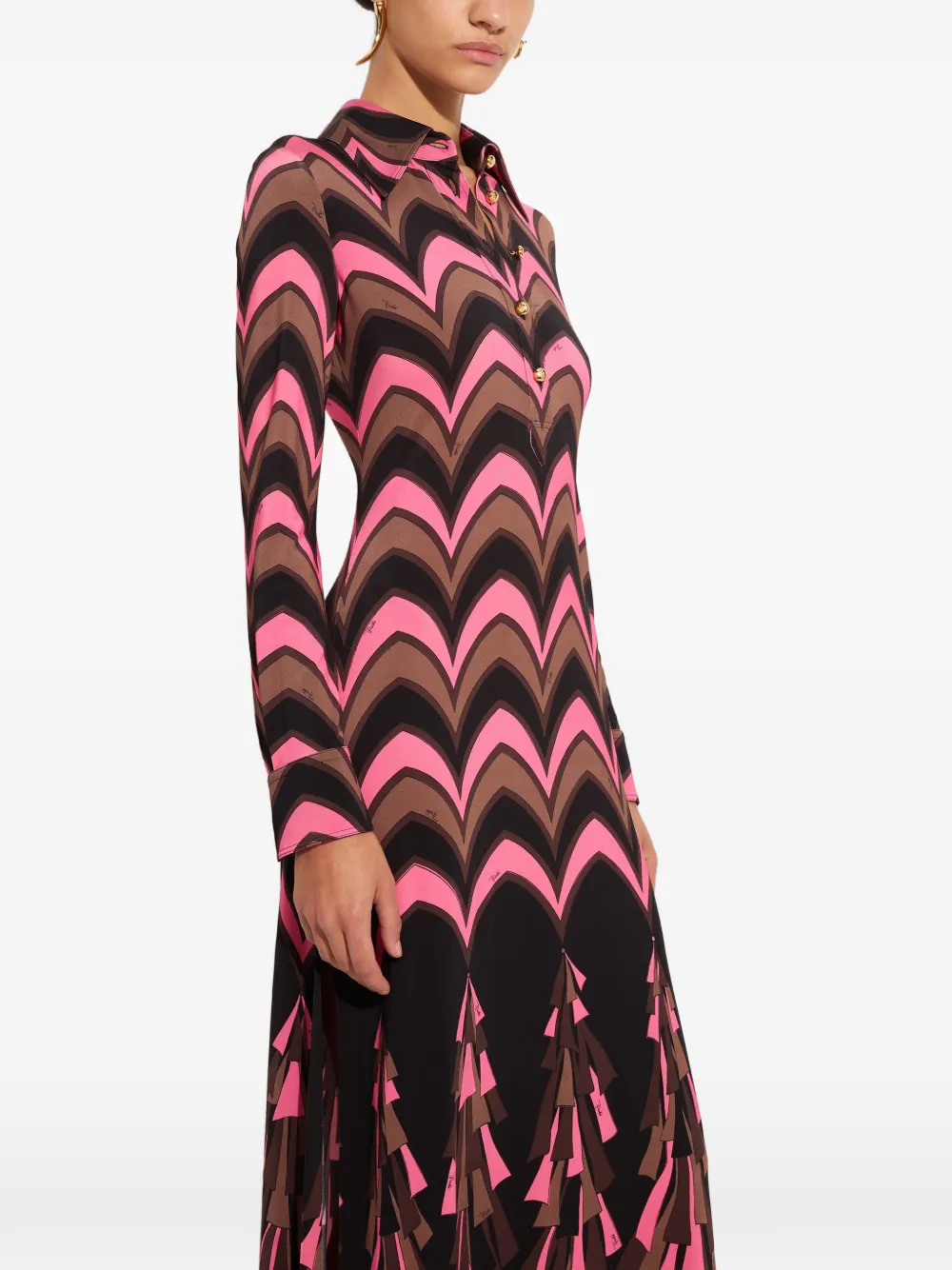 PUCCI Baiadera-print jersey dress Zwart