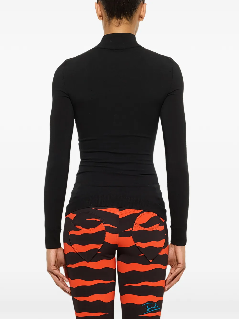 PUCCI embroidered wool sweater Zwart