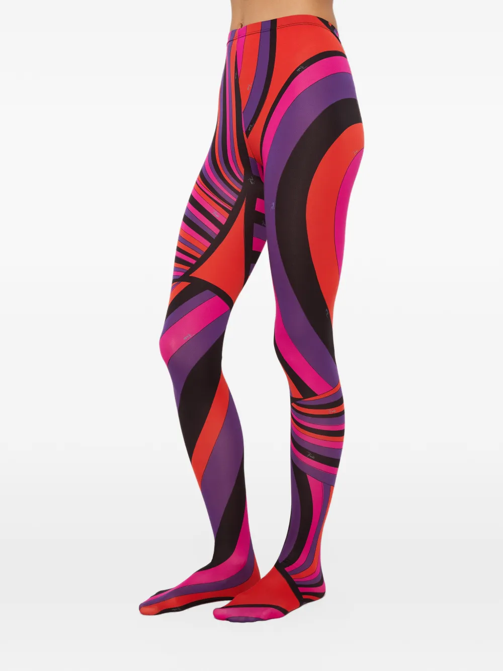PUCCI Iride-print tights Rood