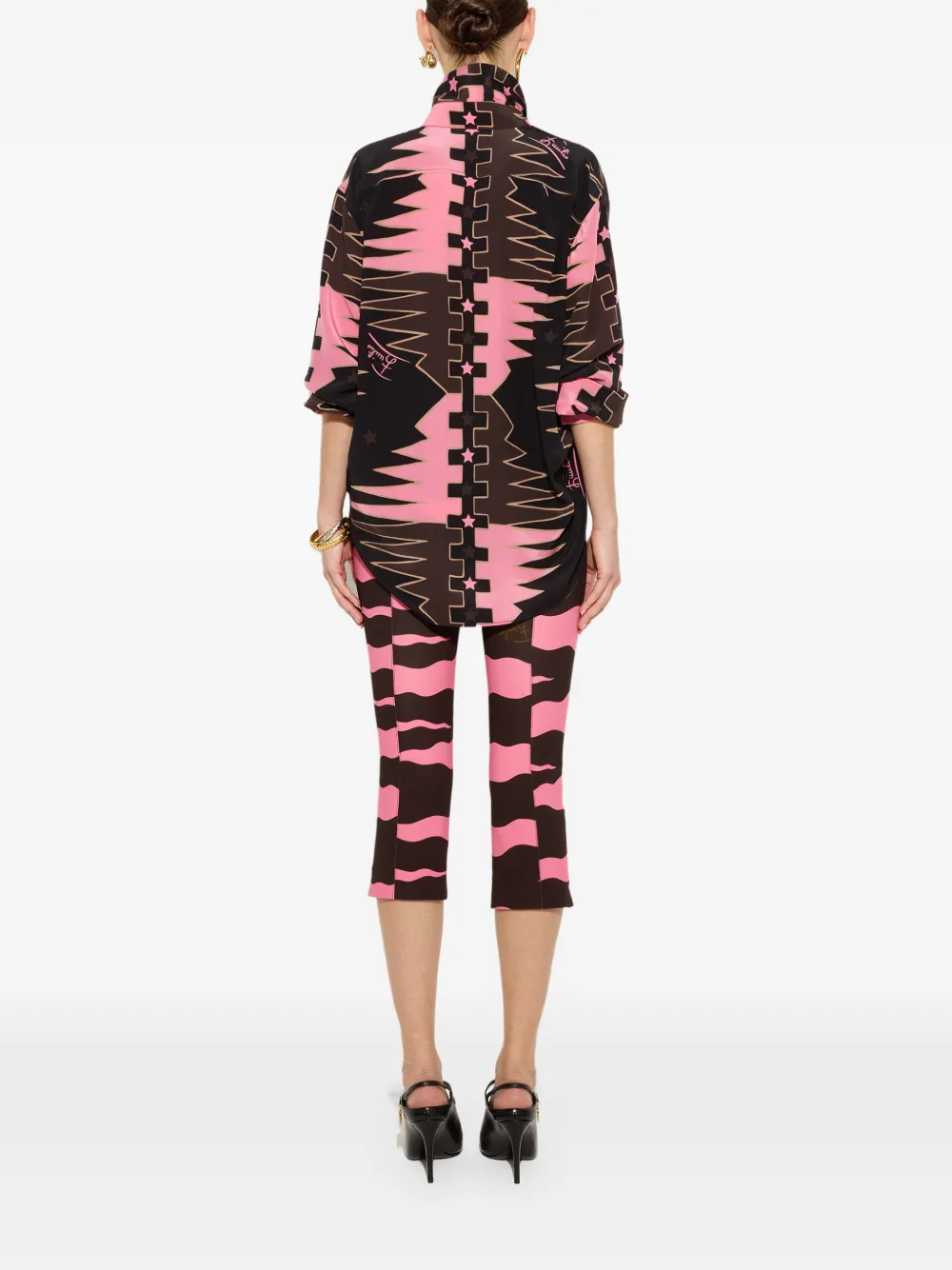PUCCI fiamme print capri pants Bruin