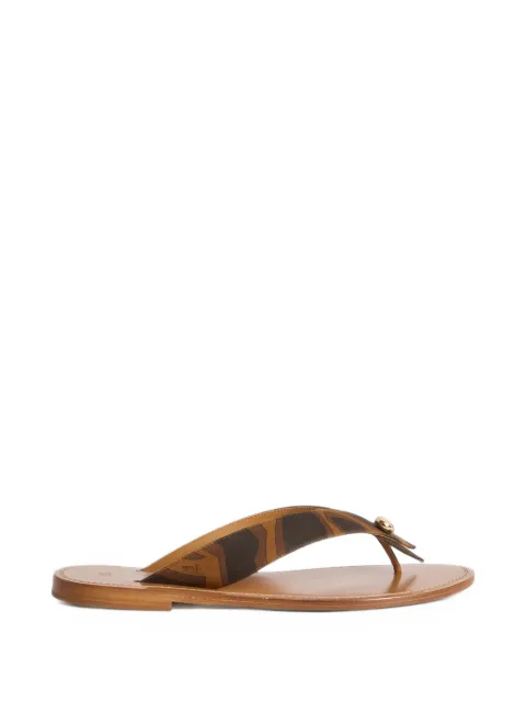 PUCCI suede Labirinto-print flip-flops