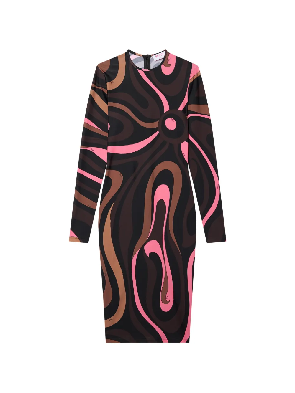 PUCCI Marmo-print fitted dress - Schwarz