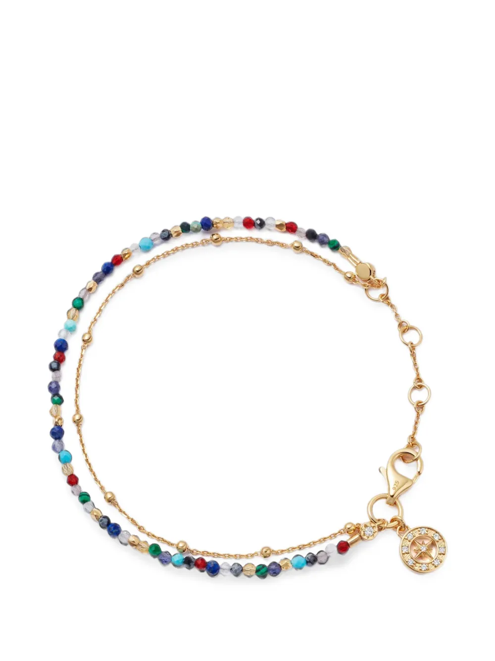 Astley Clarke Biography Multi-gemstone Compass Bracelet In Gold