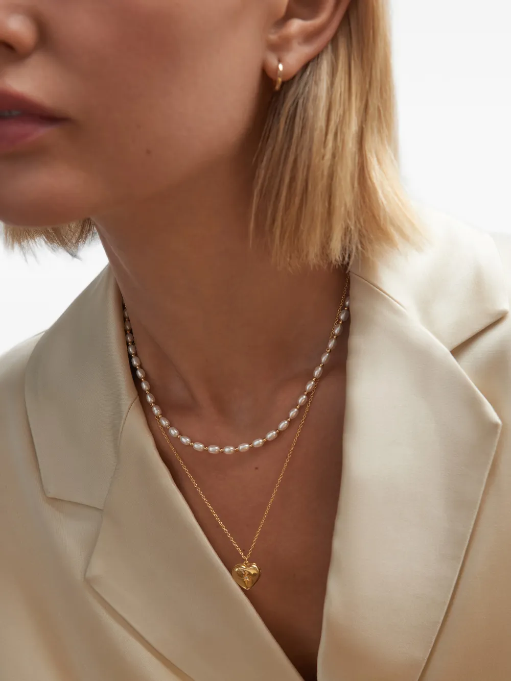 Astley Clarke Heart-pendant Necklace In Gray