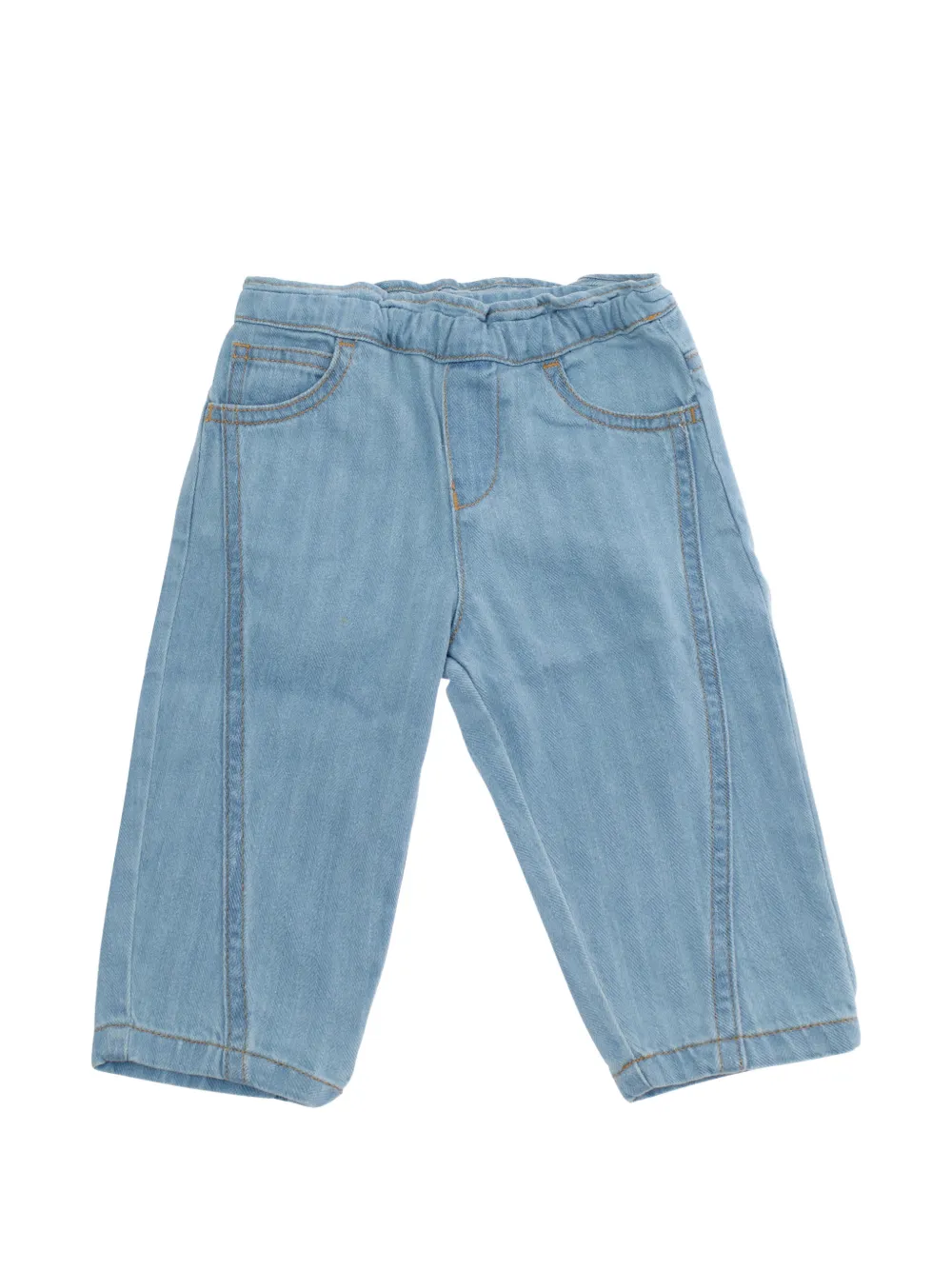 Emporio Armani Kids logo-plaque jeans - Blu