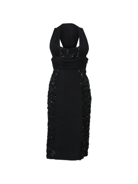 Versace Pre-Owned sequin halter neck dress
