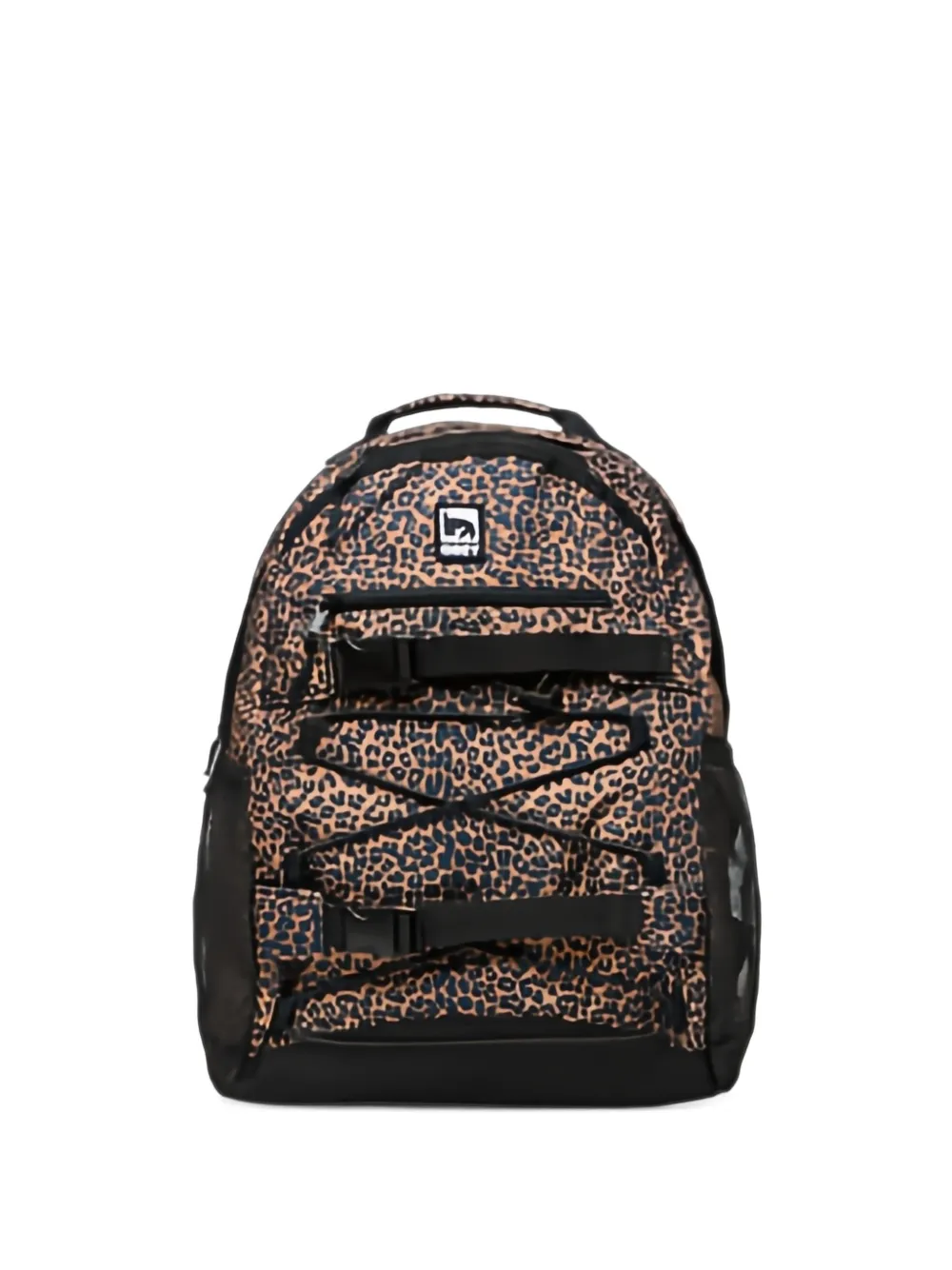 Obey Commuter leopard-print buckled backpack - Tons neutres Obey Commuter leopard-print buckled backpack - Tons neutres