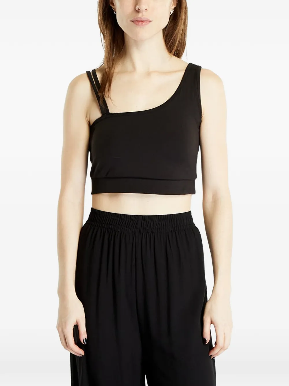 Urban Classics asymmetrical bra - Nero