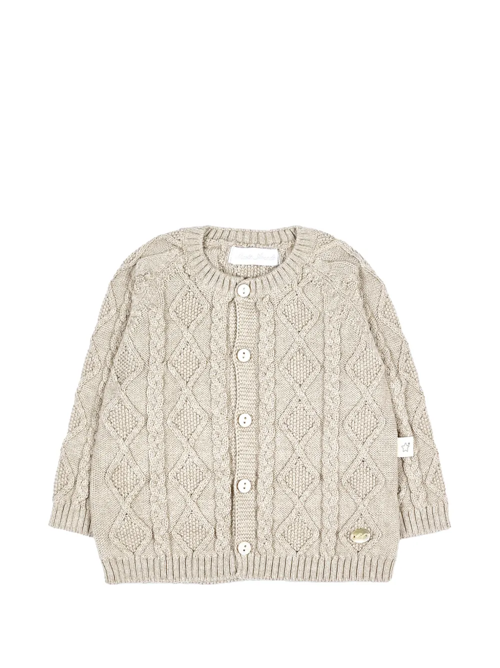 Martin Aranda cable-knit cardigan - Nude