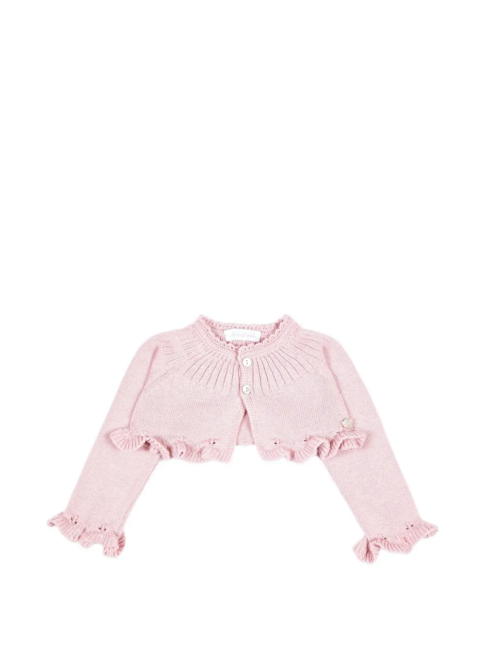 Martin Aranda ruffled knitted cardigan - Rosa