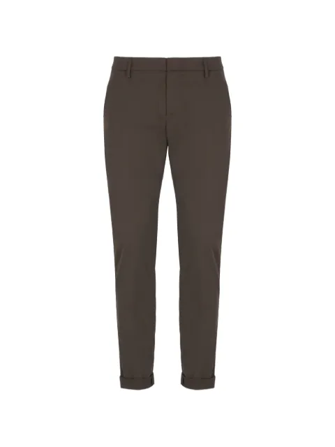 DONDUP logo-plaque turn-up trousers