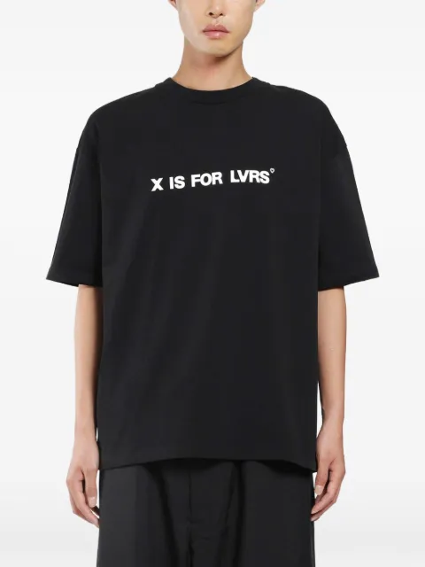 ADRIATIQUE x Antonioli LVRS slogan-print T-shirt