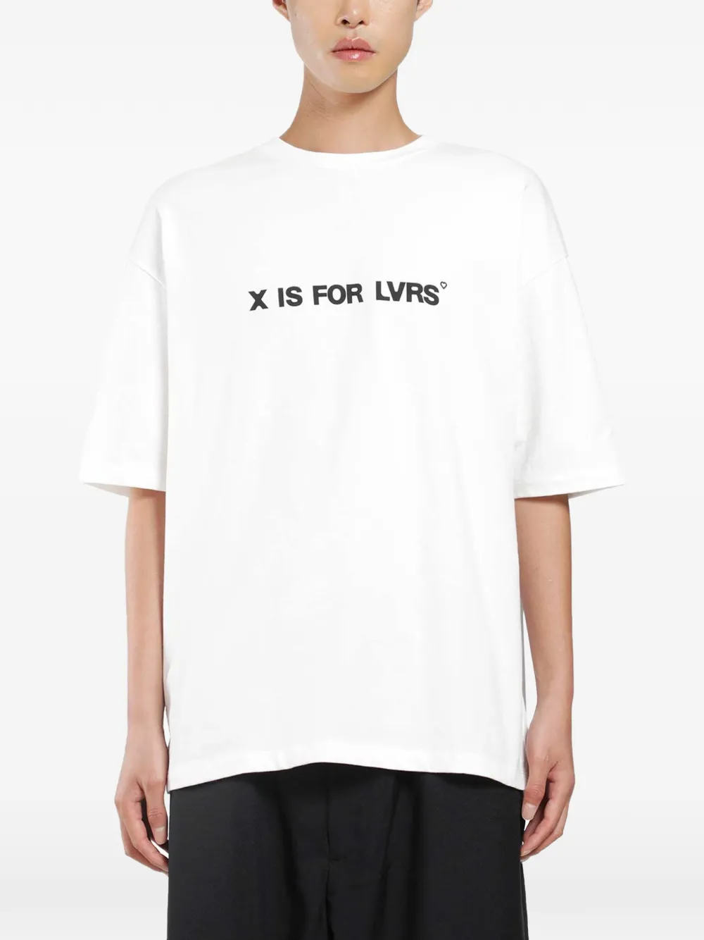 ADRIATIQUE x Antonioli slogan-print boxy t-shirt - Bianco