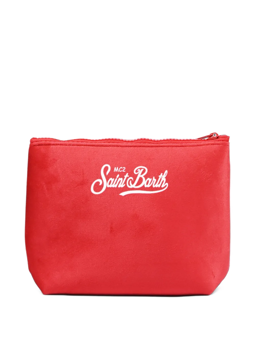 MC2 Saint Barth Kids x Peanuts Aline Merry Christmas Snoopy and Woodstock printed clutch bag Rood
