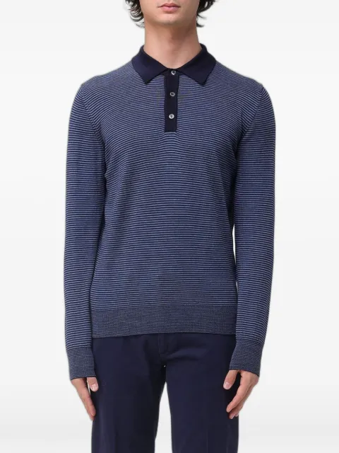  XC striped merino polo shirt