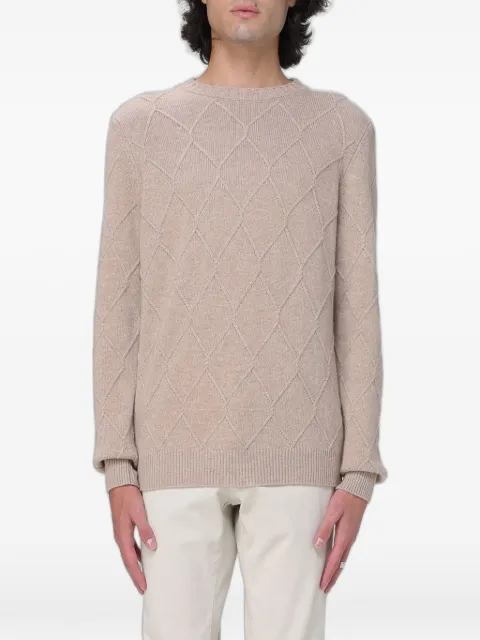 XC diamond-knit sweater
