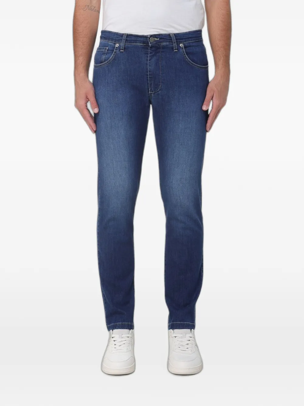 XC slim-fit five-pocket jeans - Blu