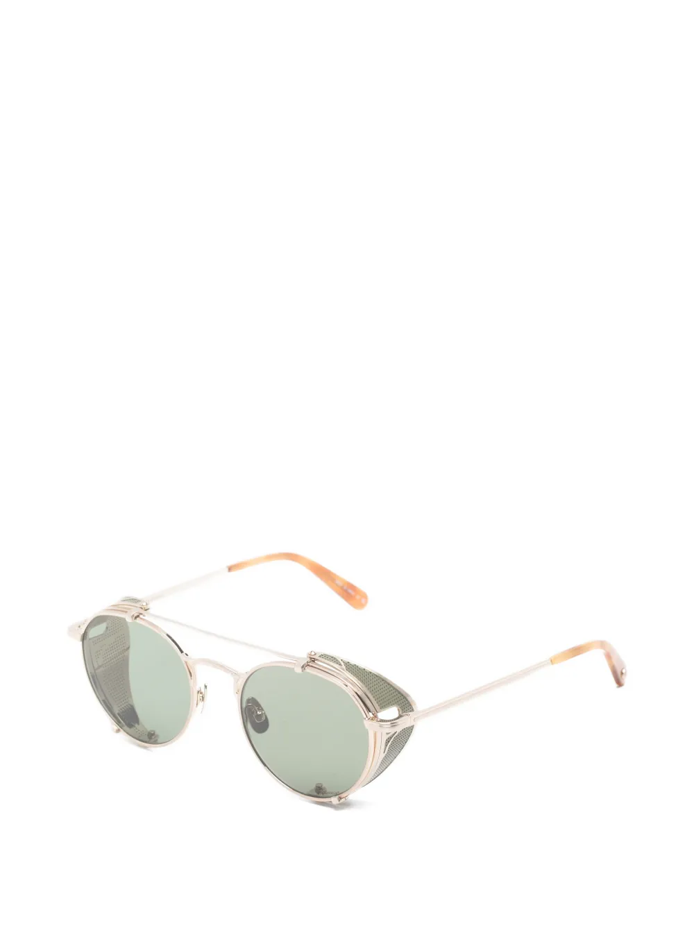 Garrett Leight Ocampo zonnebril met rond montuur Goud