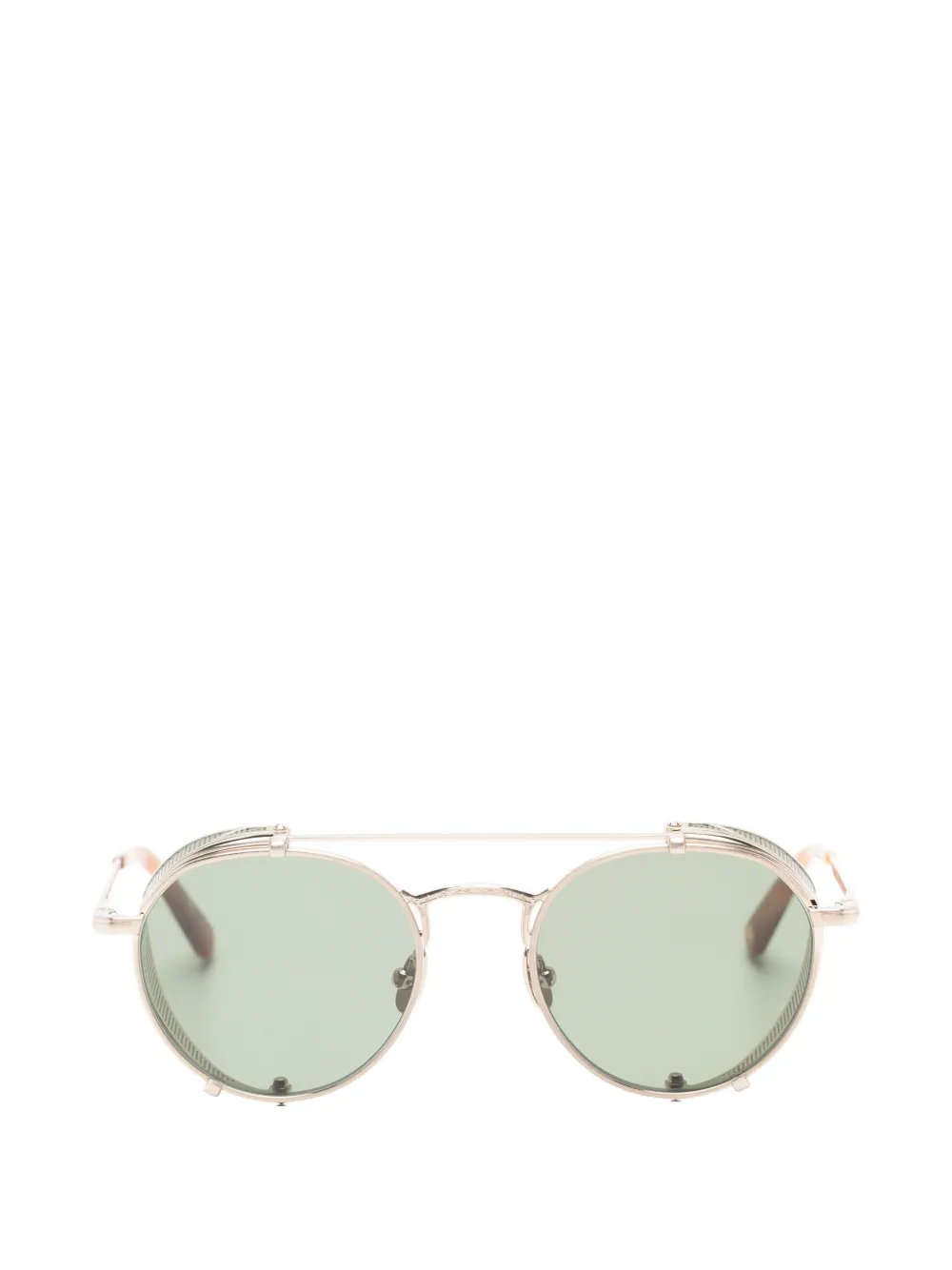 Garrett Leight Ocampo zonnebril met rond montuur Goud