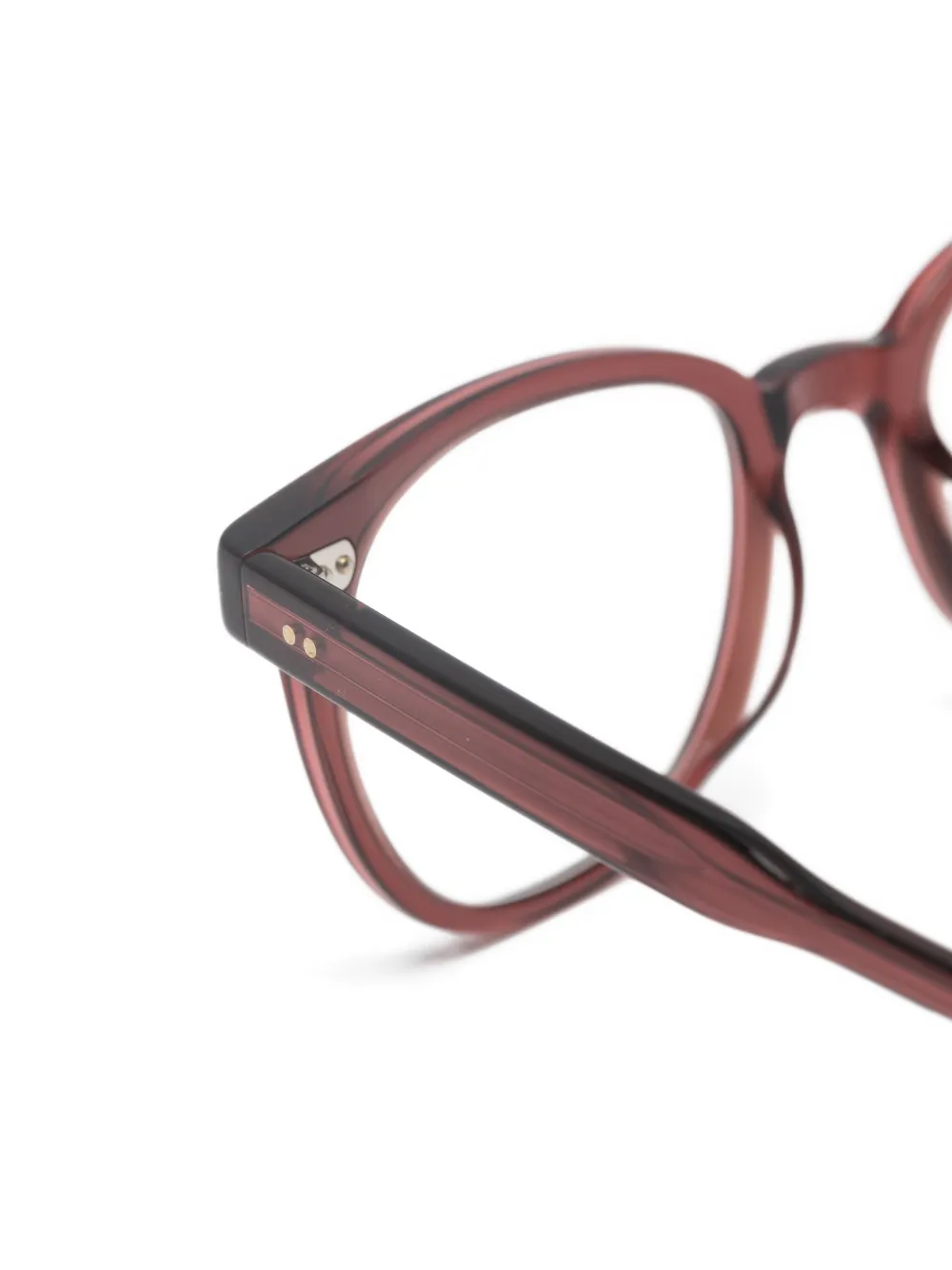 Garrett Leight Embury bril met vierkant montuur Rood