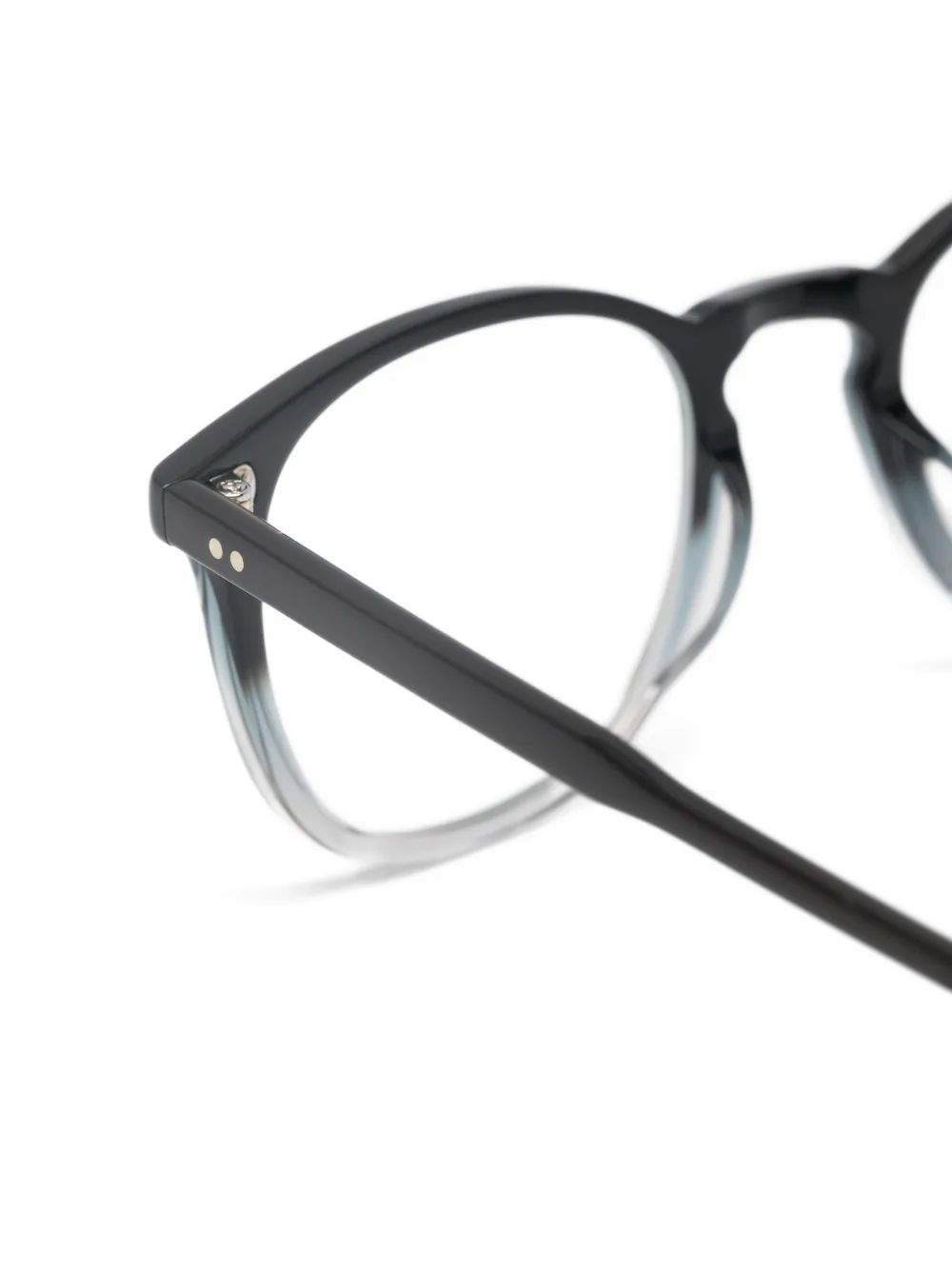 Garrett Leight Kinney zonnebril met rond montuur Zwart