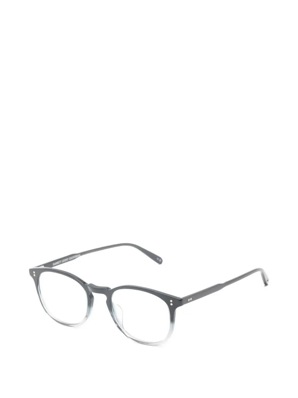 Garrett Leight Kinney zonnebril met rond montuur Zwart