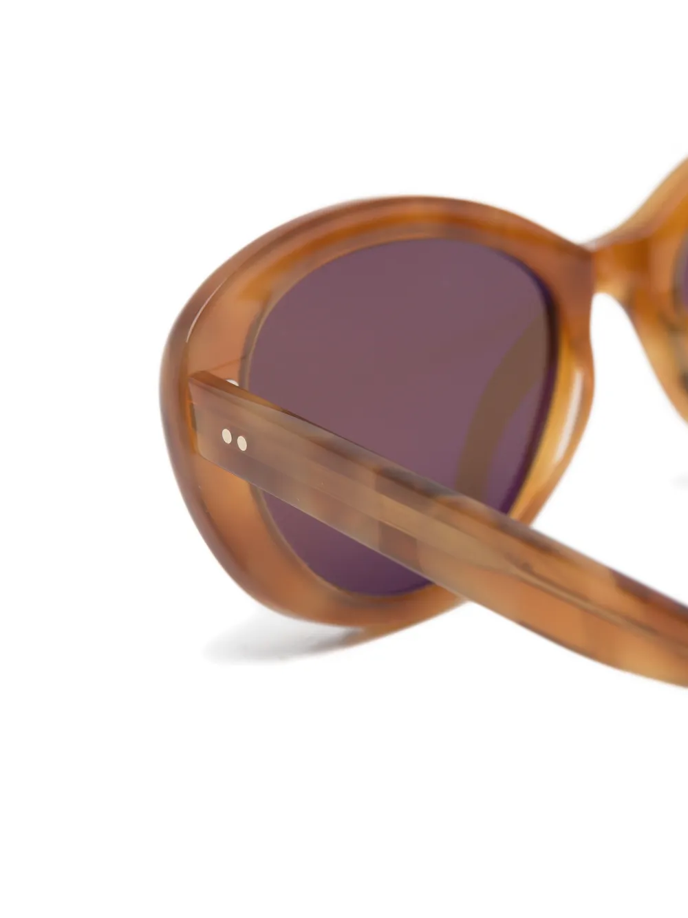 Garrett Leight Ingénue zonnebril met cat-eye-montuur Bruin