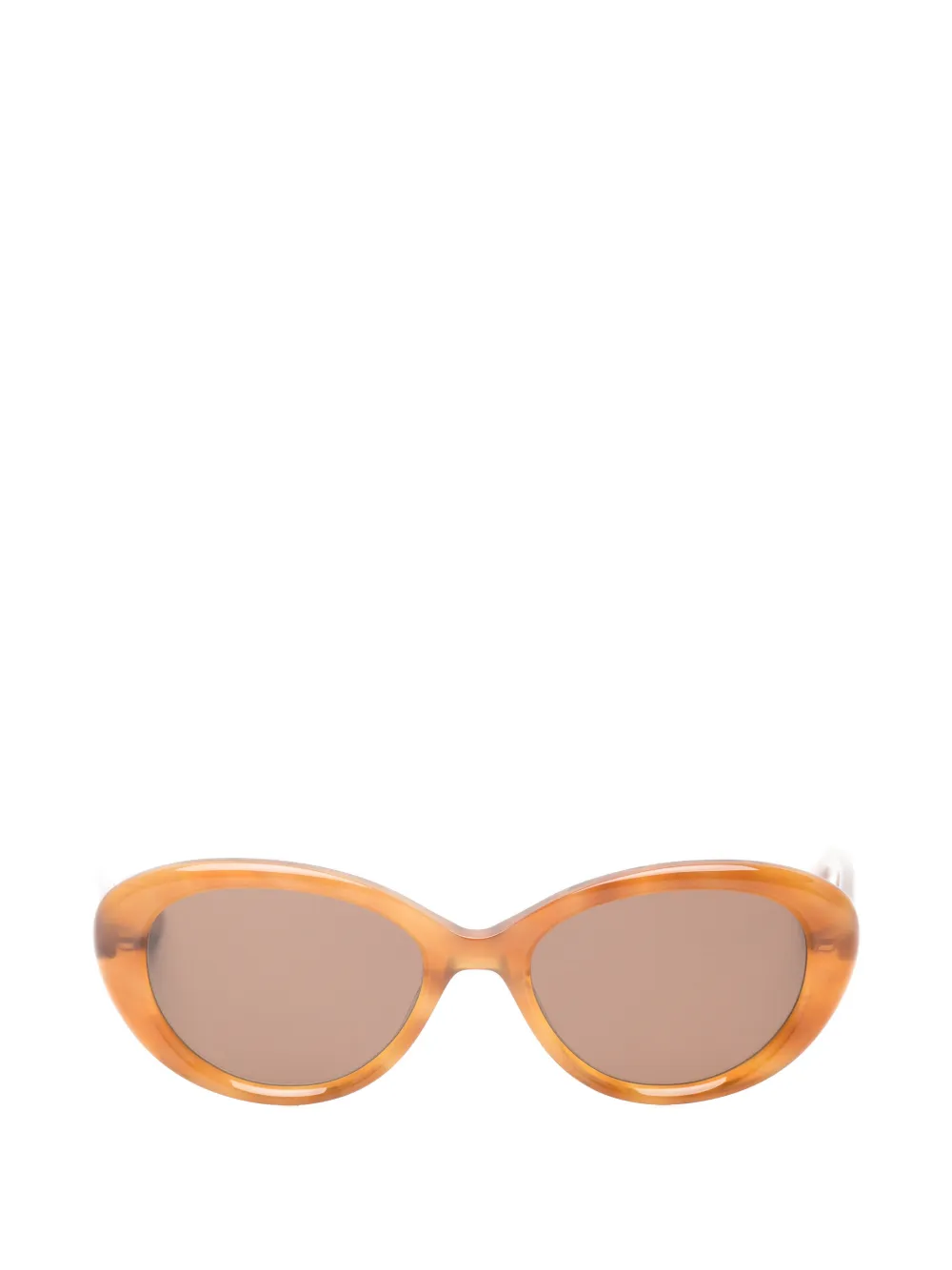 Garrett Leight Ingénue zonnebril met cat-eye-montuur Bruin