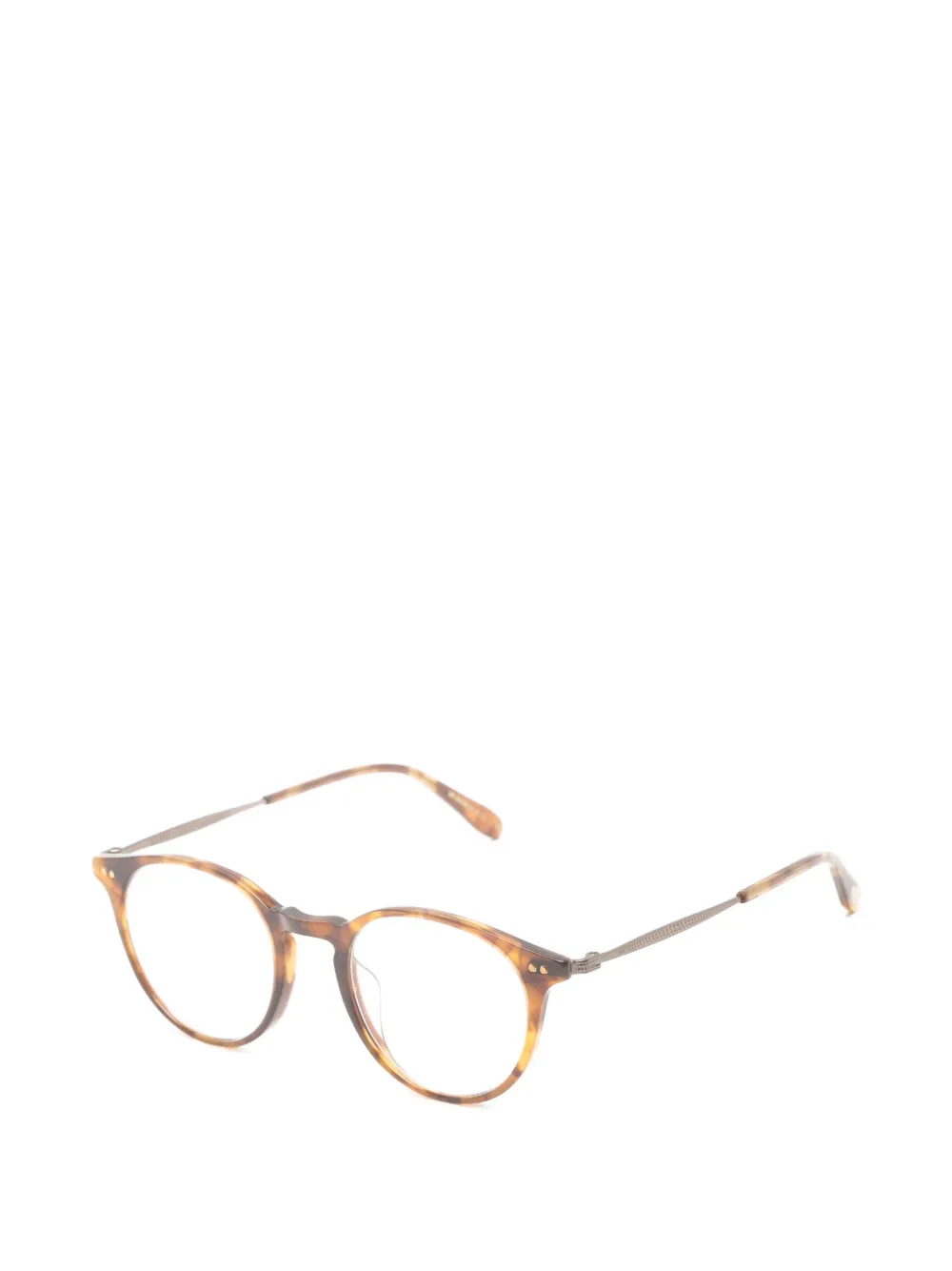 Garrett Leight Clune J bril met rond montuur Bruin