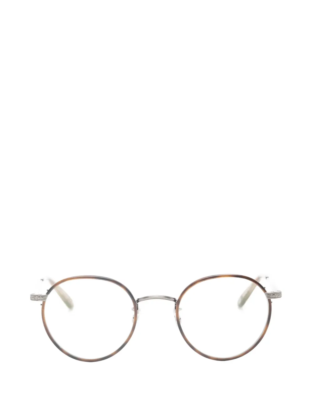 Garrett Leight Wilson bril met rond montuur Bruin