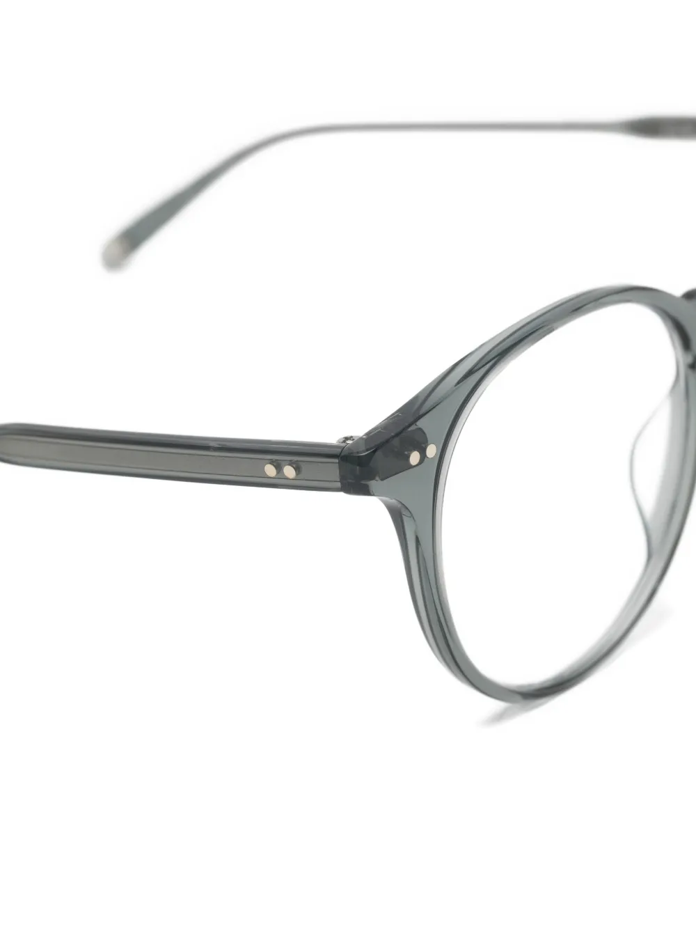 Garrett Leight Clune bril met rond montuur Grijs