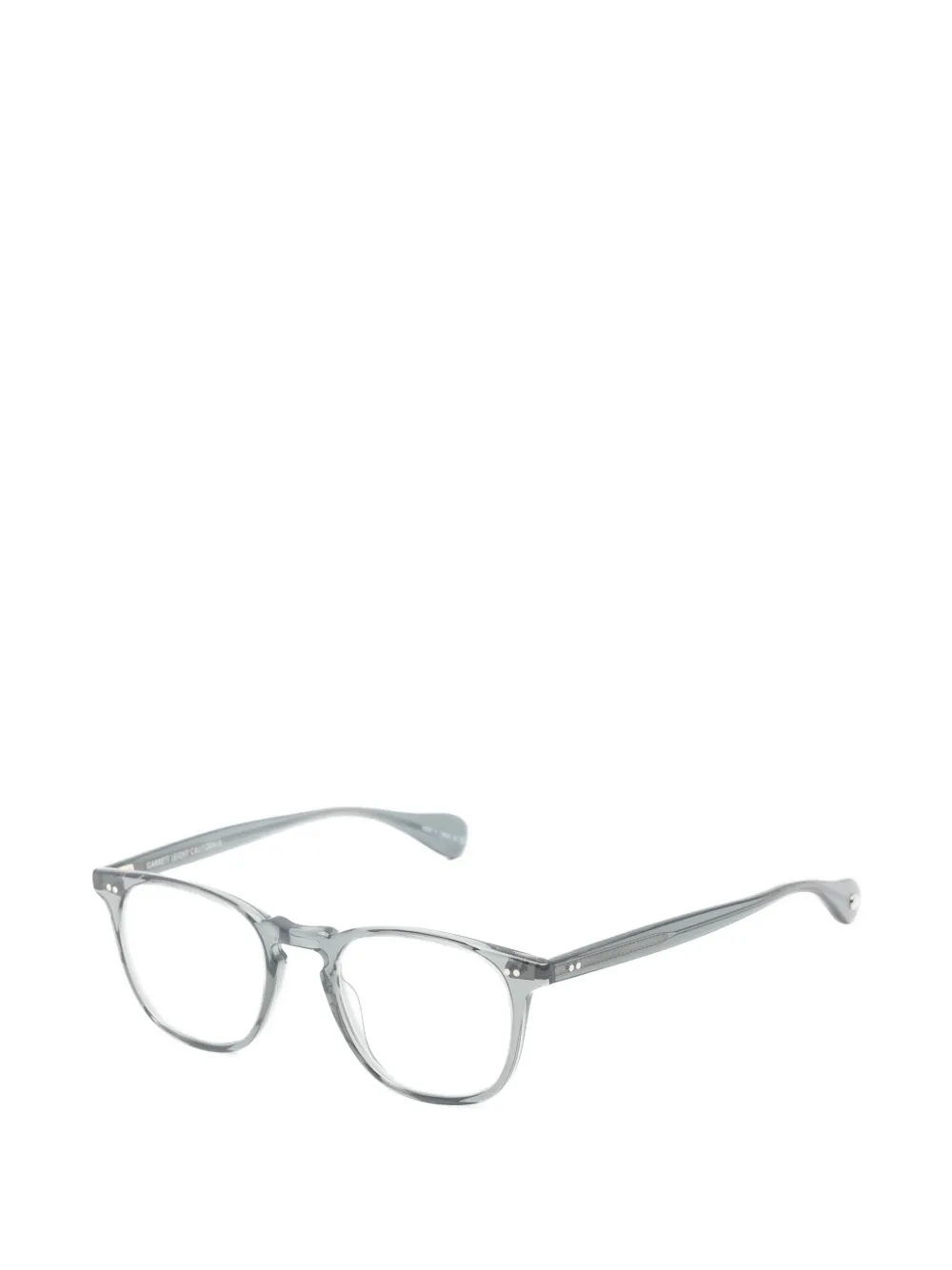 Garrett Leight Wilshire bril met vierkant montuur Grijs