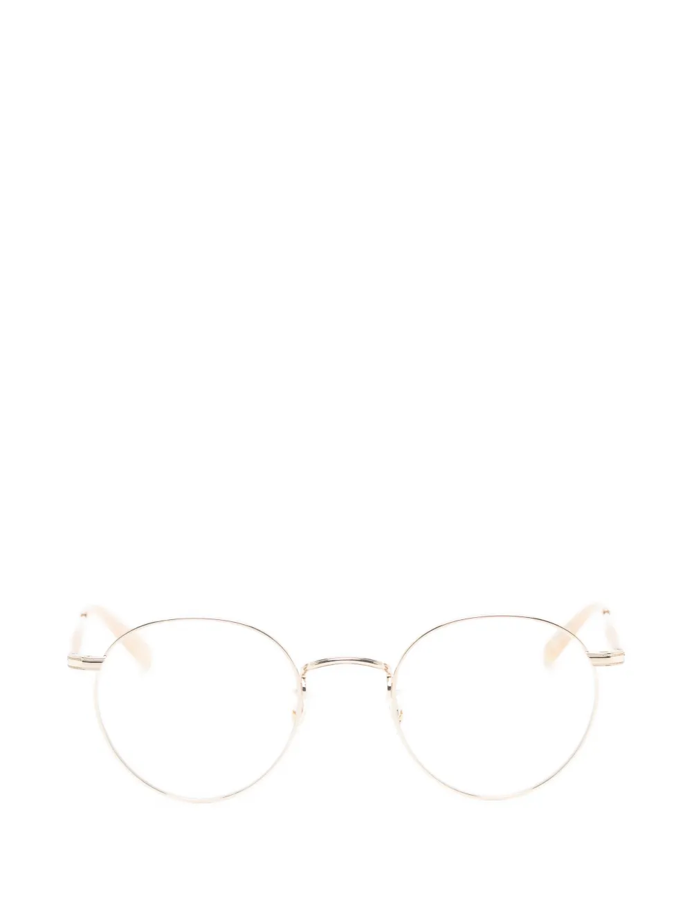 Garrett Leight Wilson bril met rond montuur Goud