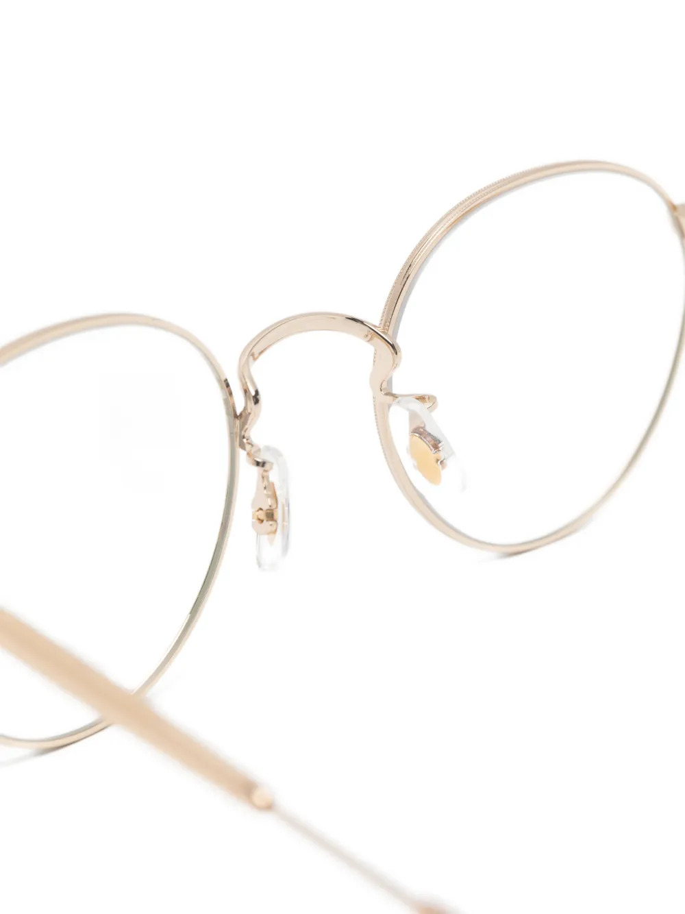 Garrett Leight Wilson bril met rond montuur Goud